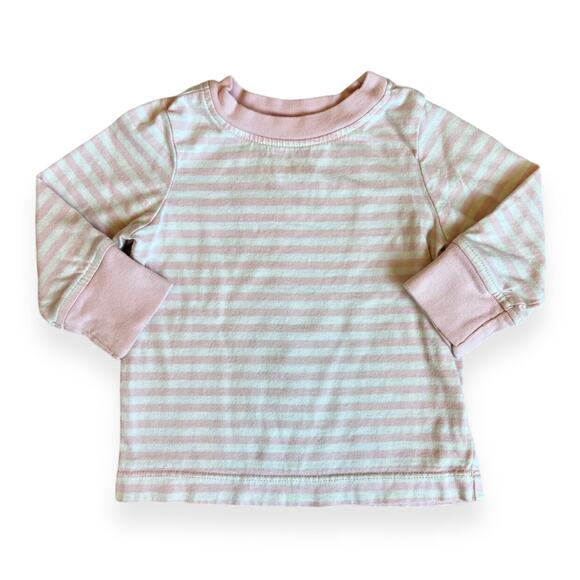 Hanna Andersson Pink Striped Tee 70cm - Picture 1 of 7